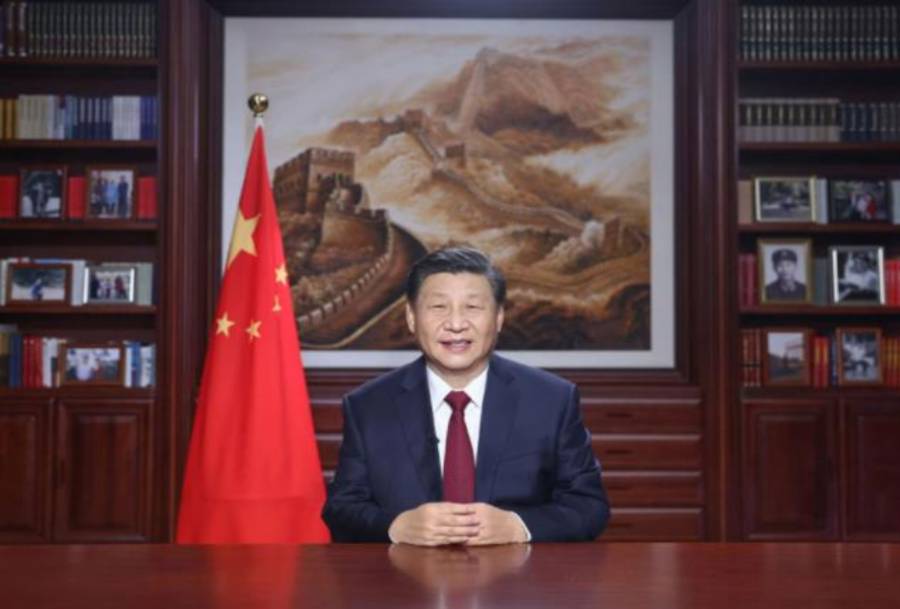 le président xi jinping délivre un message pour le nouvel an 2022
